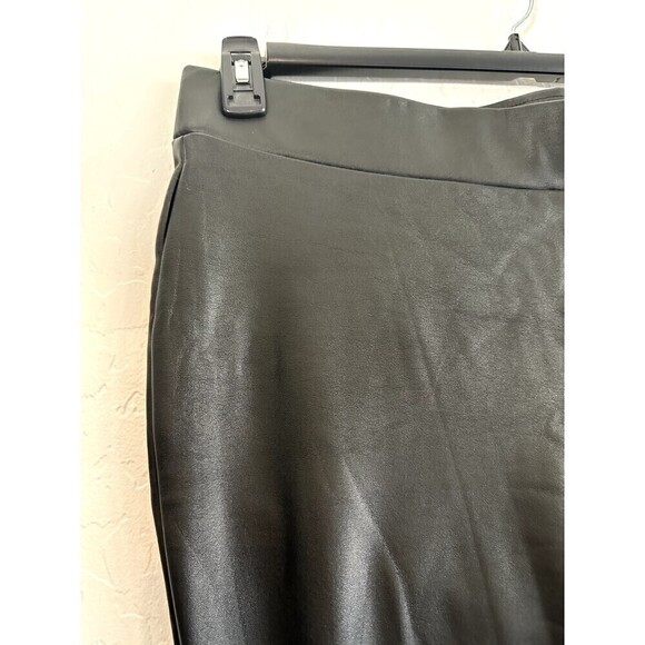 Loft Woman's Faux Leather Pull On Leggings Size 14 Grunge Moto Rock Punk Retro - Picture 12 of 16